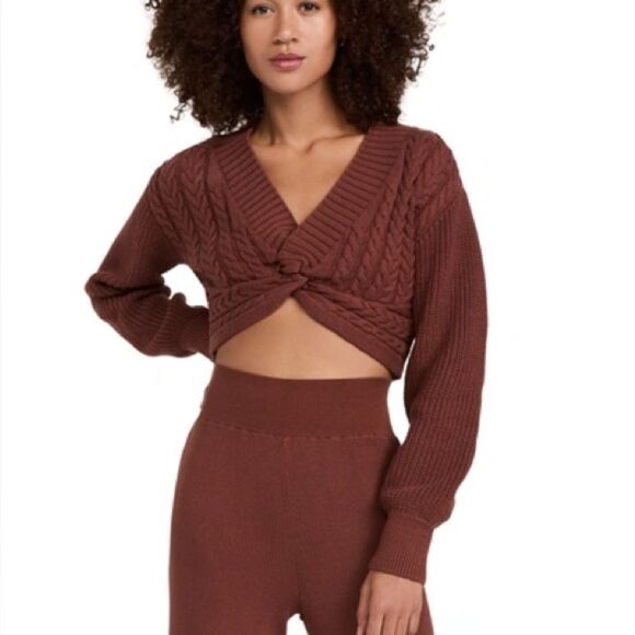 Free People Emilie Knit Cropped Top Small - Picture 2 of 8